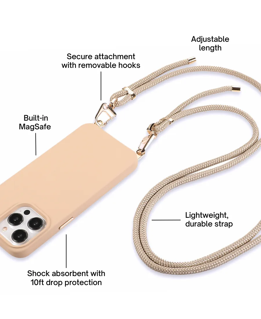 Sand MagSafe Crossbody Case Set