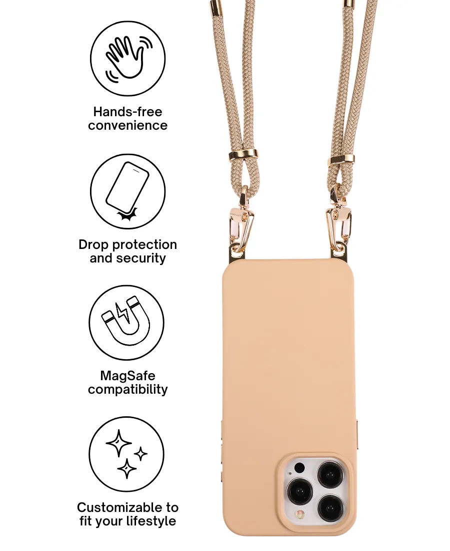 Sand MagSafe Crossbody Case Set