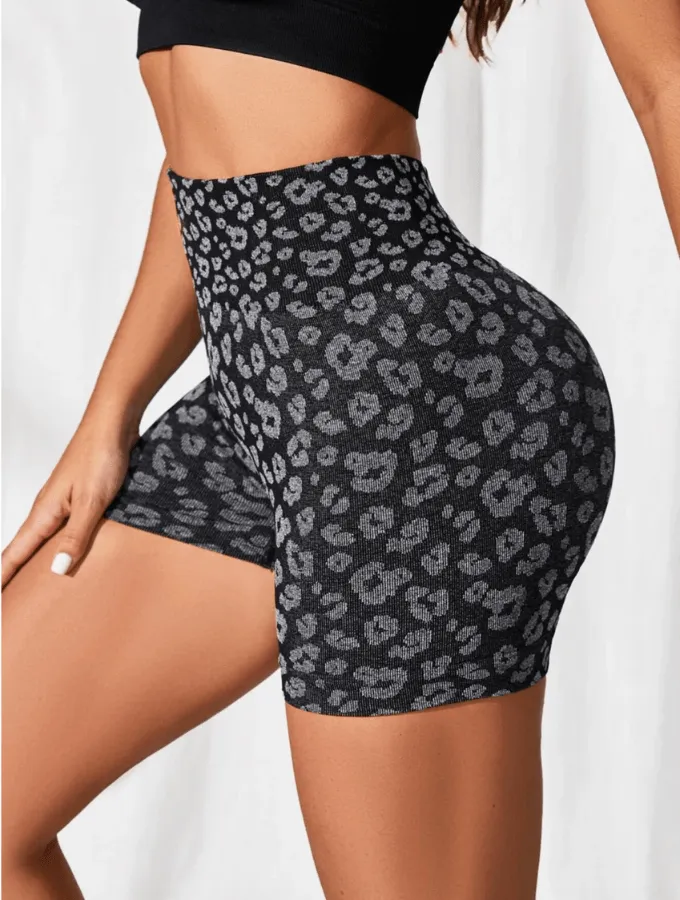 SCRUNCHBUM TUMMY CONTROL - LEOPARD CHARCOAL