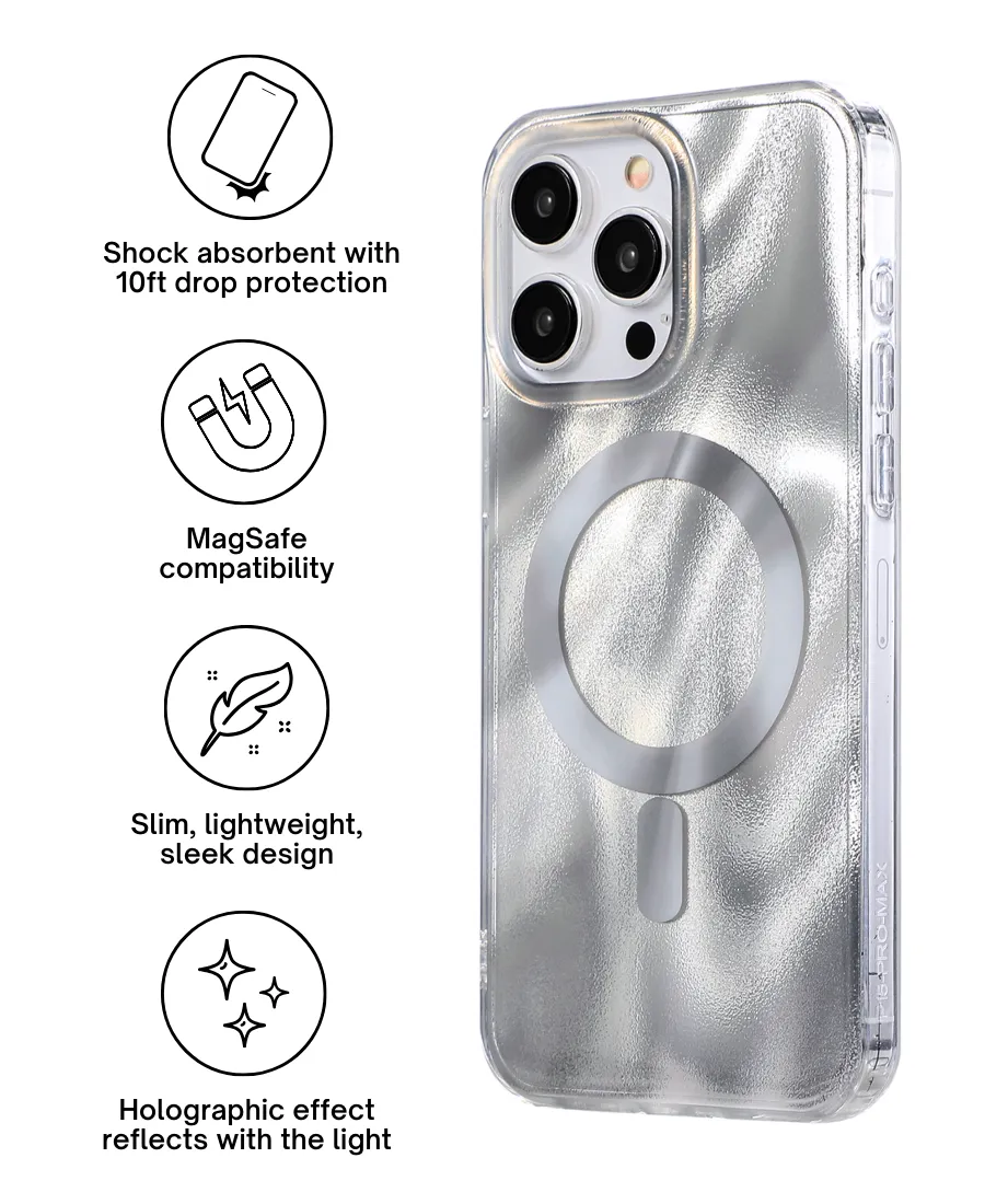 Silver Cosmic MagSafe Phone Case