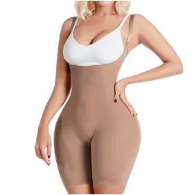 Sonryse SP81NC | Open Bust Colombian Bodysuit Shaper for Women | Everyday Use Girdle | Spandex