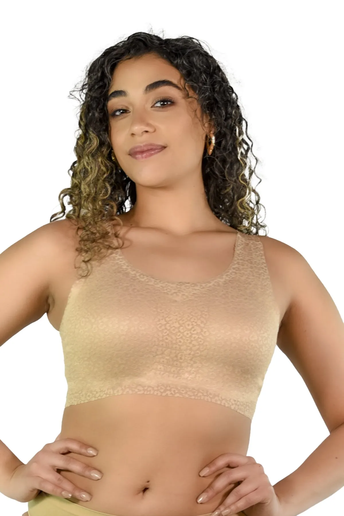 Stretch Animal Mesh Leisure Bra