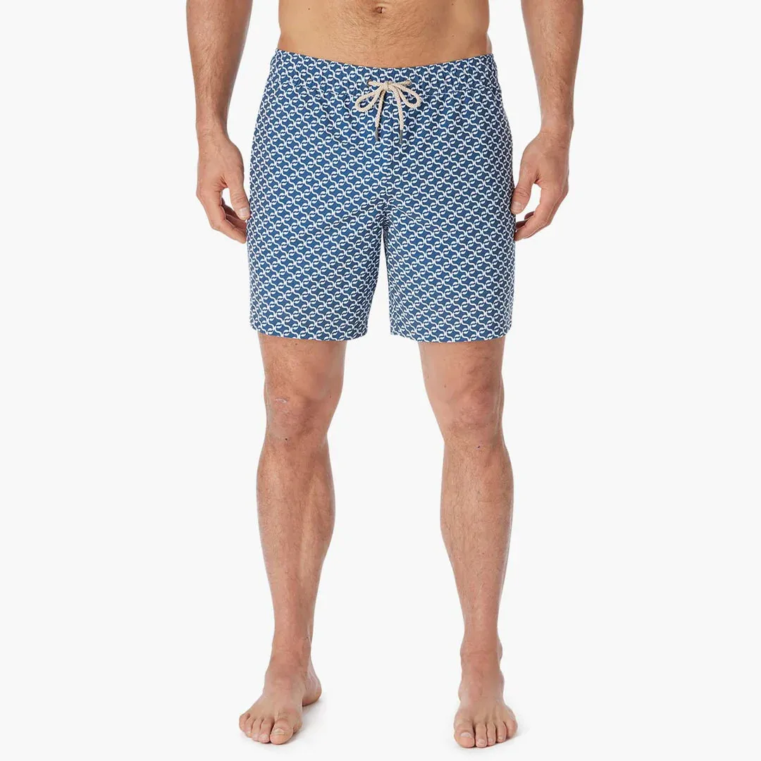 The Bayberry Trunk - Navy Geo