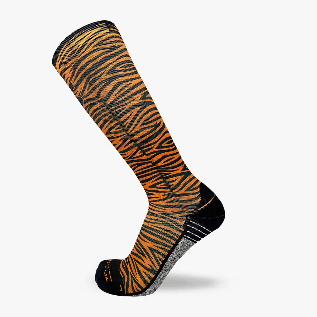 Tiger Print Compression Socks (Knee-High)