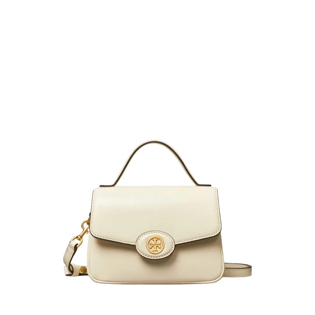 Tory Burch Robinson Spazzolato Small Top Handle Bag