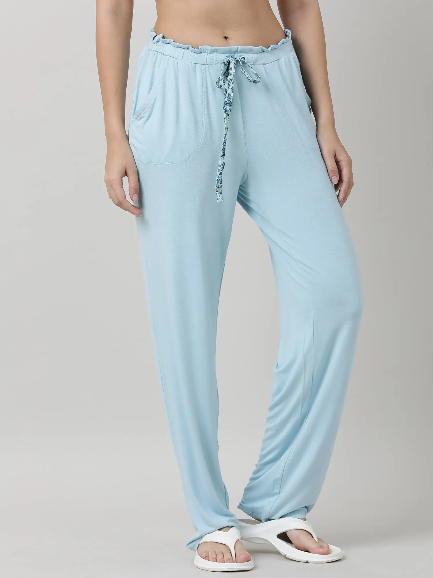 Women Light Blue Lounge Pants