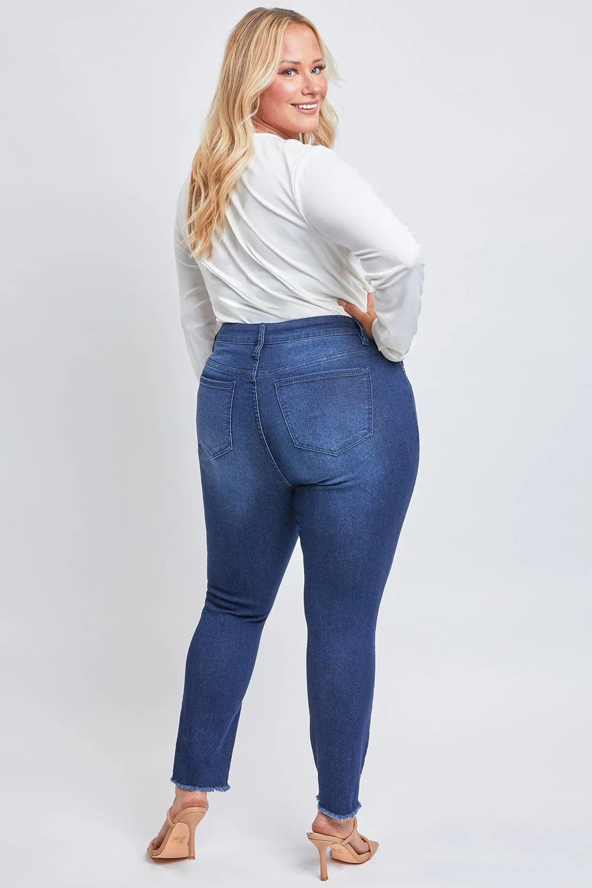 Women's Plus Size Sustainable High Rise Skinny Ankle Jeans