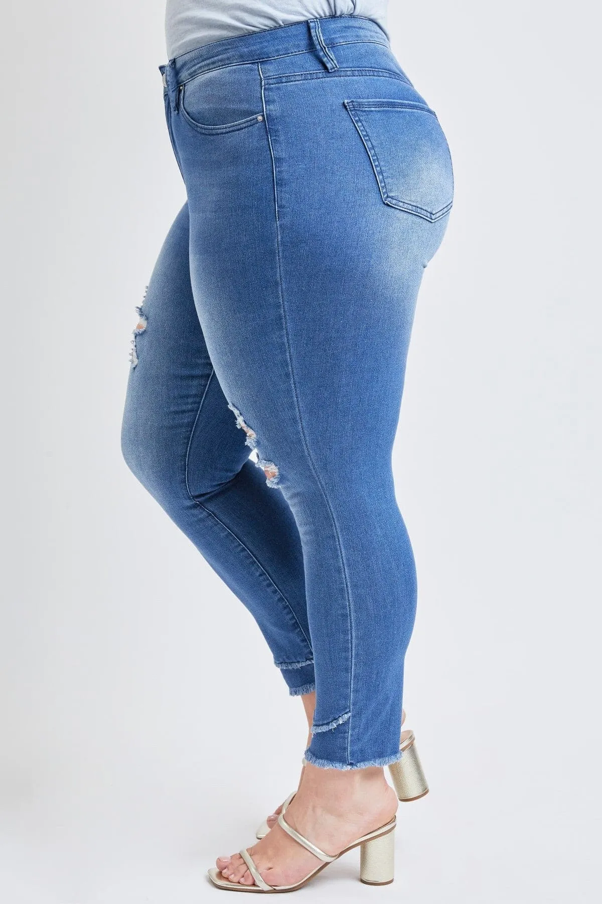 Women's Plus Size Sustainable High Rise Skinny Ankle Jeans