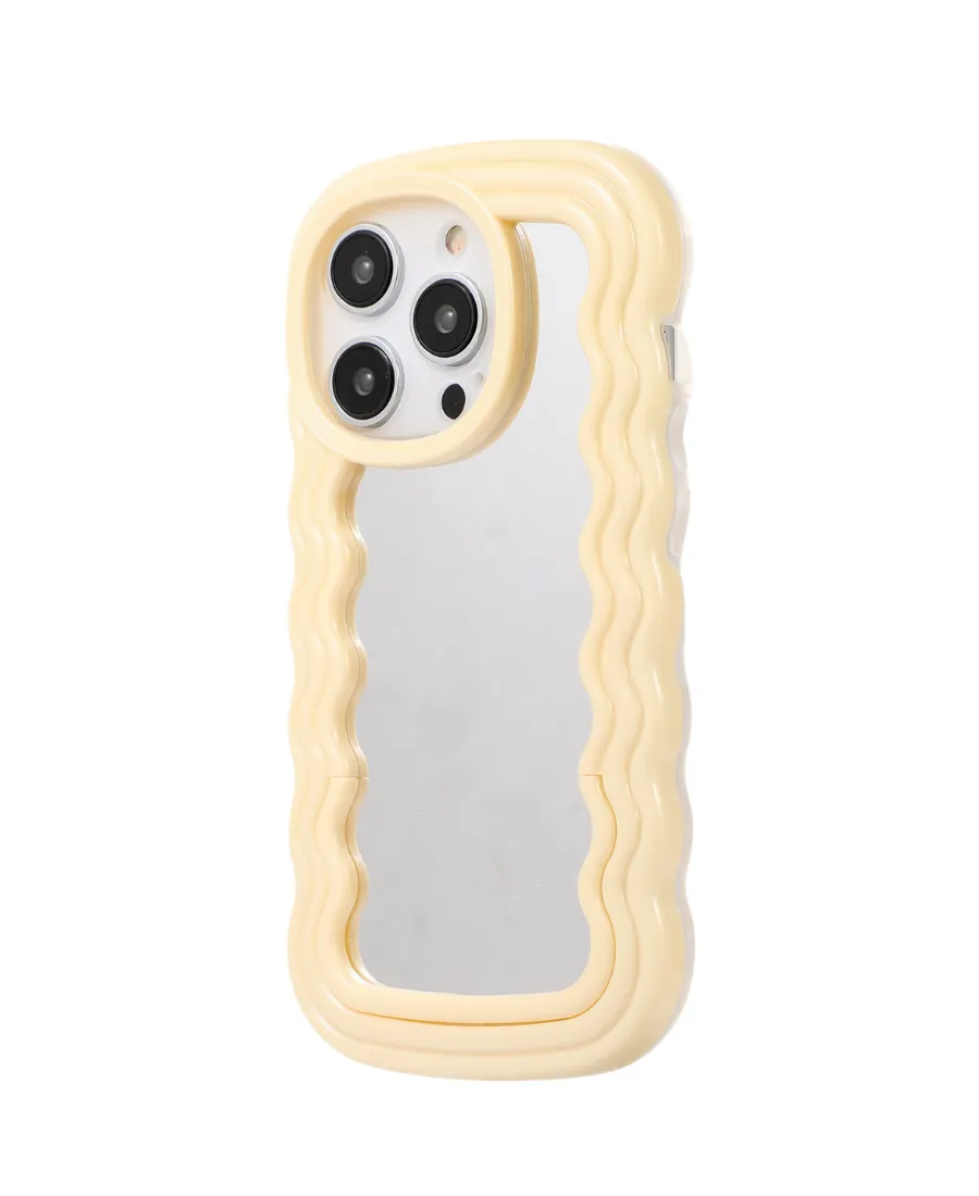 Yellow Wavy Mirror Phone Case