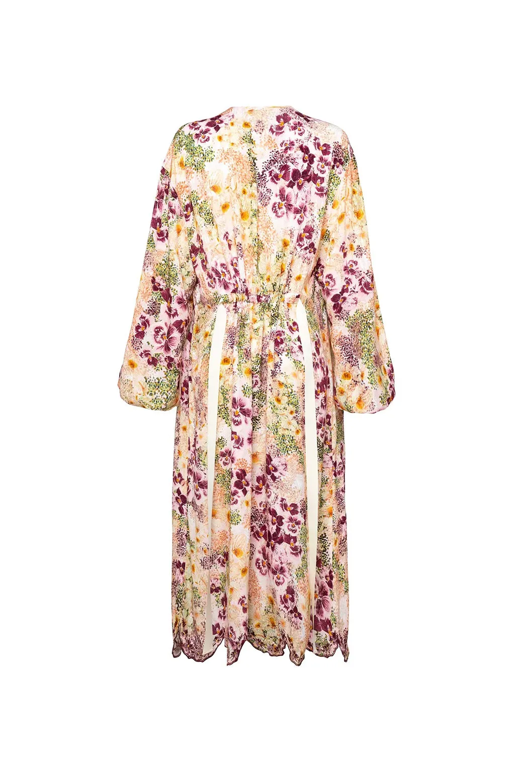 ZIRCON EMBROIDERED KAFTAN DRESS